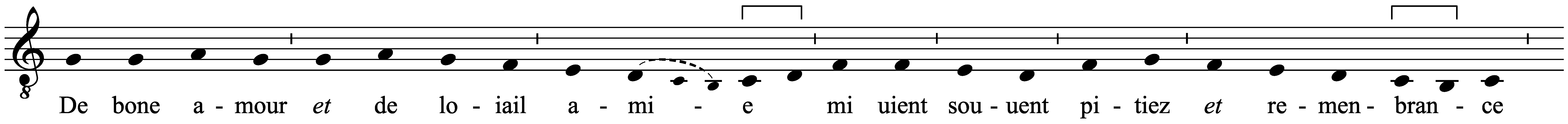 Work musical notation